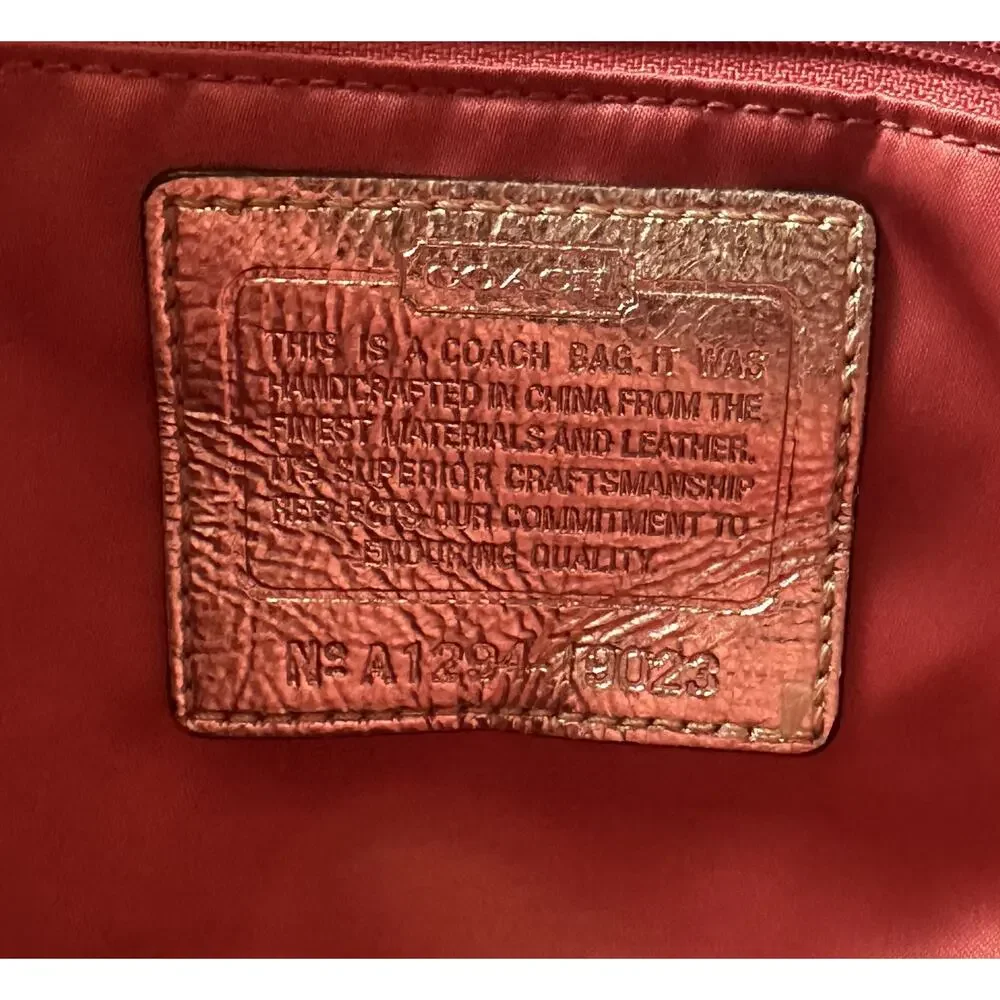 Coach Poppy Dream Glam Tote Multicolor Signature C Shoulder Bag Purse 19023